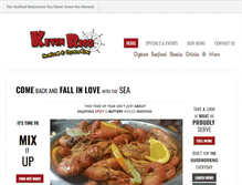 Tablet Screenshot of kevinricoseafood.com